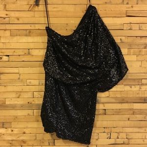 Jessica Simpson Sequin Little Black Dress